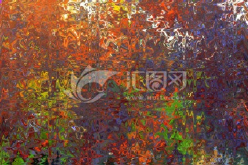 秋天抽象油畫