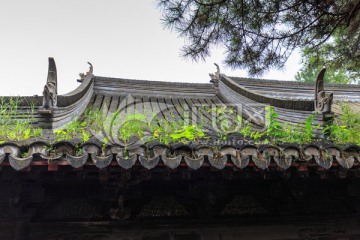 上海豫园古建筑屋顶屋檐