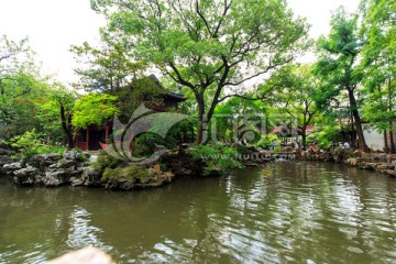 上海豫园会景楼三曲桥水景
