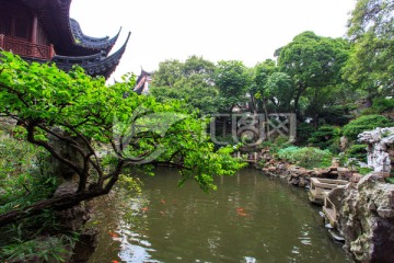 上海豫园仰山堂卷雨楼