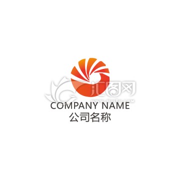 圆形火凤凰变形logo