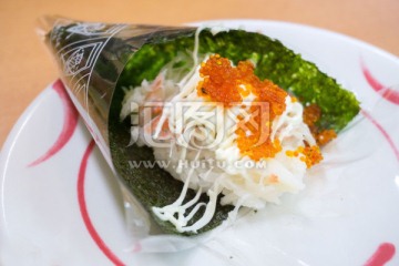 牡丹虾鱼子寿司 紫菜寿司