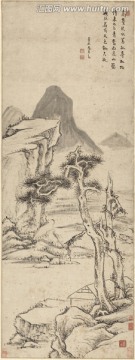 溪山松居圖
