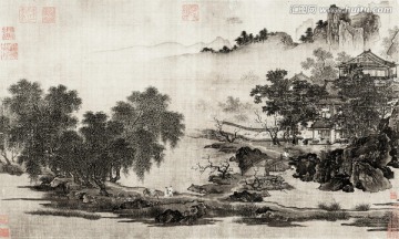 四景山水 春景