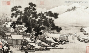 四景山水圖 冬景