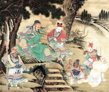 關(guān)羽擒將圖