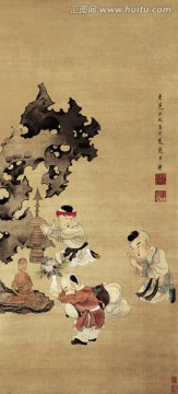 戲嬰圖