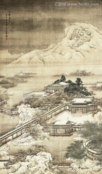 梁園飛雪圖
