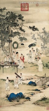 弘歷觀畫圖