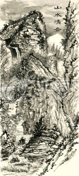 山水清音 國畫山水