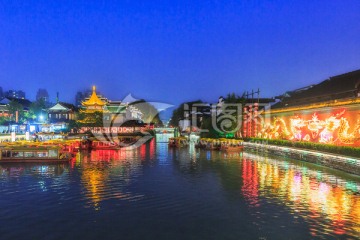 南京秦淮河夜景