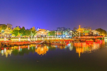 南京秦淮河夜景