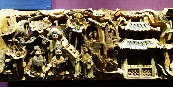 木雕 郴州古代书院