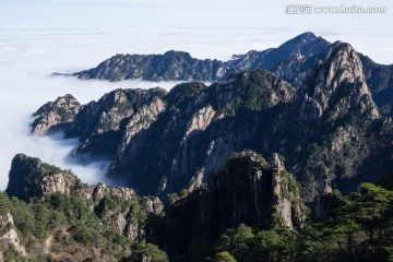 黄山 山峦起伏