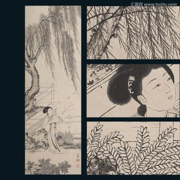 國畫仕女（未分層）