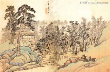 山水画 王翬 仿古山水册