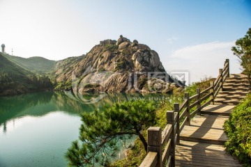 山水风光 木栈道