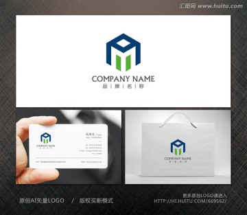 機械標(biāo)志 電子logo M字母
