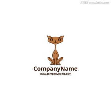 卡通貓logo標志