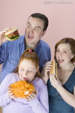 超重家庭不健康饮食