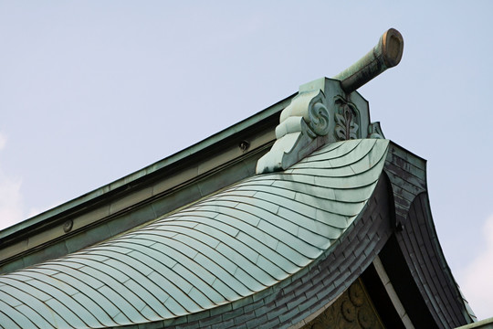 明治神社屋顶山墙