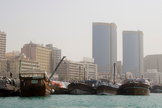 阿联酋迪拜的帆船 
