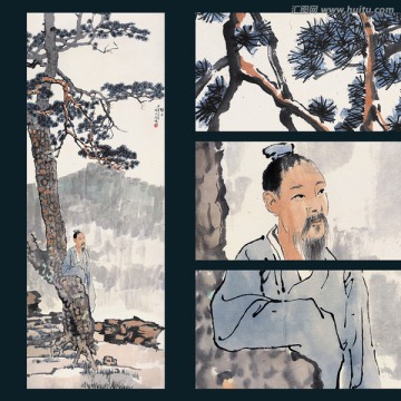 國畫山水人物（未分層）