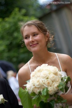 新娘与新娘的花束