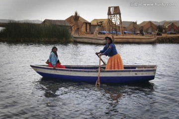 住在的的喀喀湖的妇女