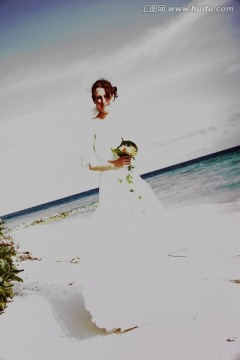 海滩上的新娘