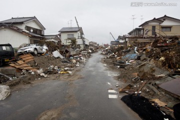 海啸袭击宫城县