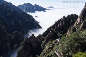 西海大峡谷 白云谷 云海苍茫