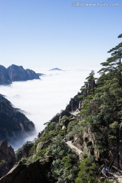 西海大峡谷 白云谷 云海苍茫