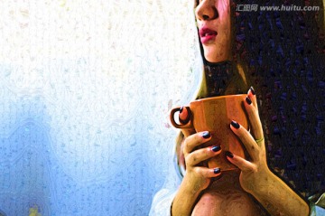 人物油畫 裝飾畫 TIF無分層