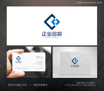 机械标志 字母C logo设计