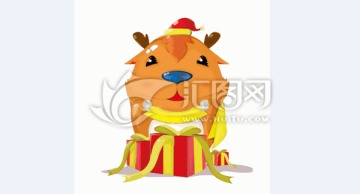 圣誕小鹿素材