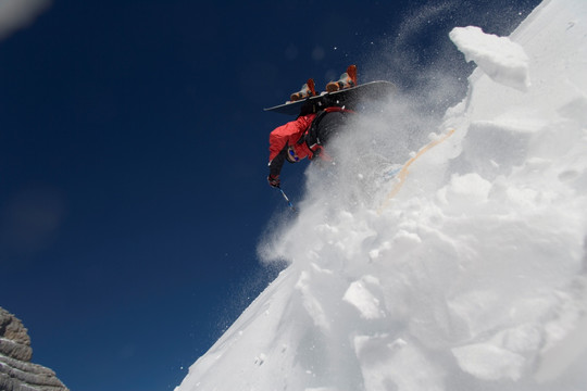 山上滑雪