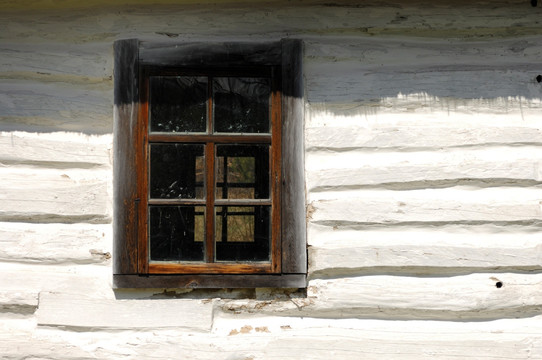 原木屋窗
