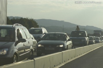 高速公路上