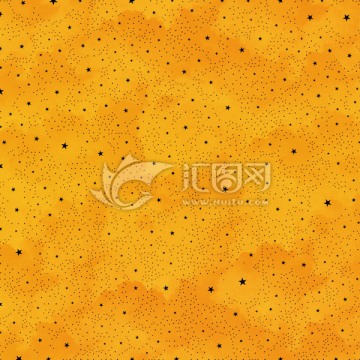 橙色滿天星 印花底紋