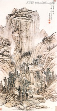 國(guó)畫 良常山館圖
