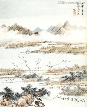 山水画 王翚 山水图