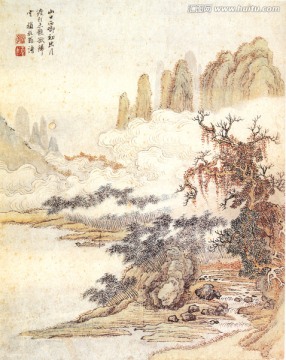 山水画 王翚 仿古山水图