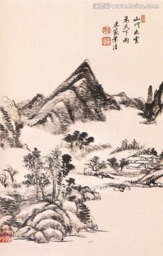風景國畫 山水圖