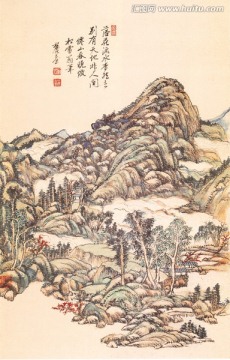 风景国画 山水册