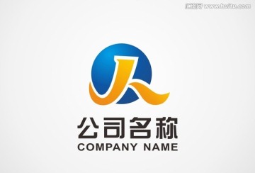 QJ字母logo 标志设计