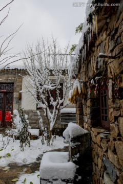 雪景 院落