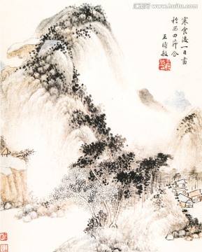 高清國畫 清初四王 山水冊