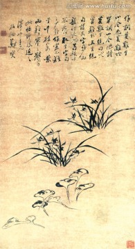 名人字畫(huà) 鄭板橋 蘭花圖