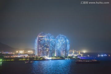 三亚湾 凤凰岛夜景